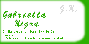 gabriella migra business card